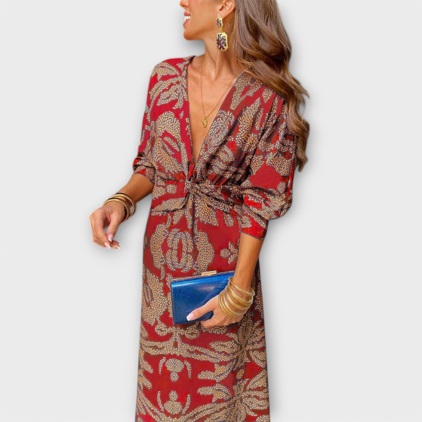 Oriana - Elegante vestito con maniche lunghe