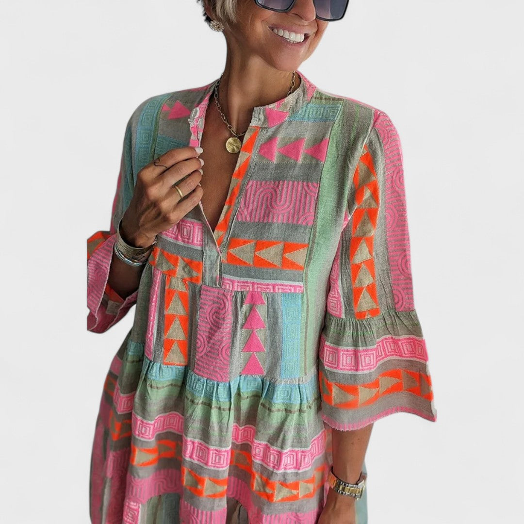 Juliane - Abito boho a balze