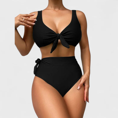 Alessia - Bikini a vita alta con effetto snellente sull'addome e sulle gambe